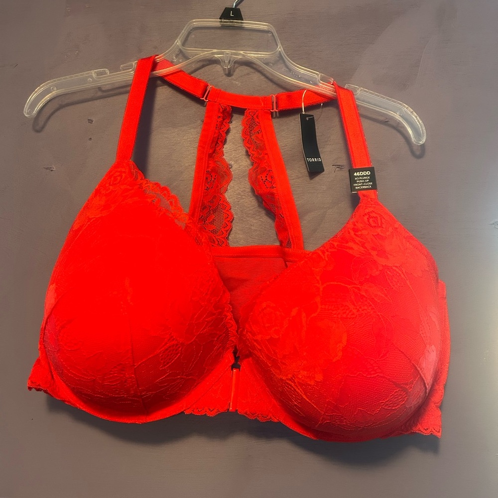 Torrid Racerback red push up 46DDD nwt